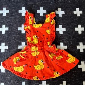 Orange/Red Hop Scotch Duckie Dress